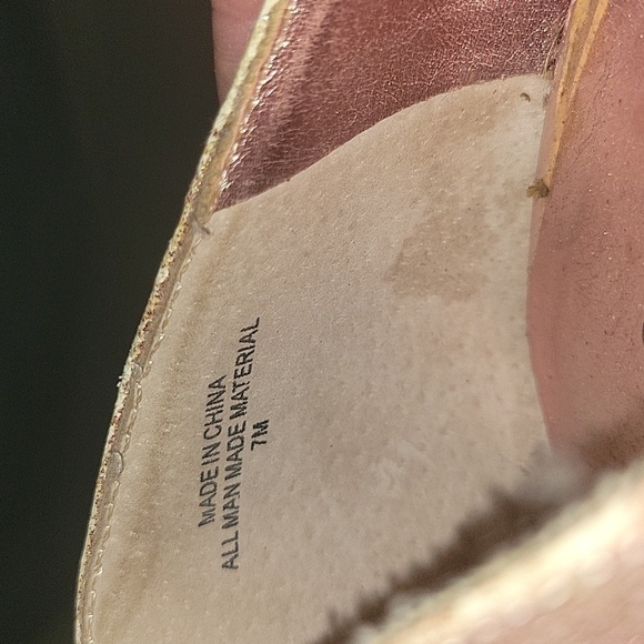 BAKERS Rose Gold Glitter Heels Sparkly Party Shoes Stiletto Pumps Designer party - Picture 6 of 7